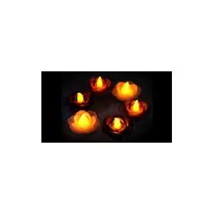  Floating Flower Battery Operated Tea Lights Set of 6: Home 