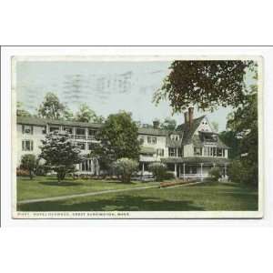   Reprint Exterior, Hotel Oakwood, Great Barrington, Mass 1898 1931