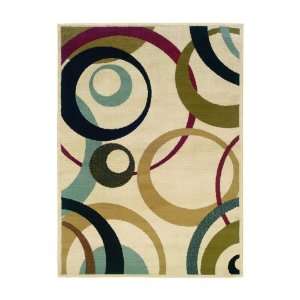  Contemporary Laxton Ivory 5ft. x 7ft. 3ft.ft. Area Rug 