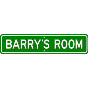  BARRY ROOM SIGN   Personalized Gift Boy or Girl, Aluminum 