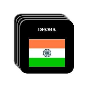  India   DEORA Set of 4 Mini Mousepad Coasters 