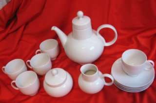 Heinrich H&C Bavaria White Demitasse Tea Set  