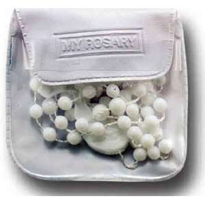  White 16 Cord Rosaries in a Vinyl My Rosary Case, 25 