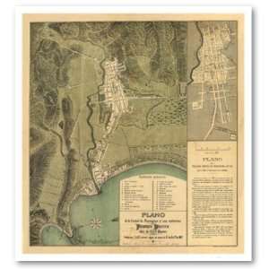  Map of Puerto Rico by Federico Drouyn 1888 Poster: Home 