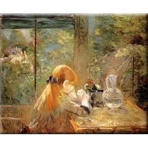   Veranda 16x13 Streched Canvas Art by Morisot, Berthe