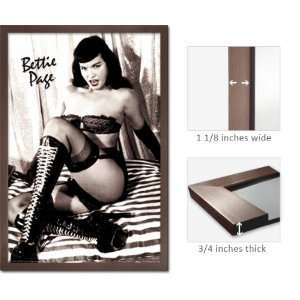  Slate Framed Classic Bettie Page Poster 24948: Home 