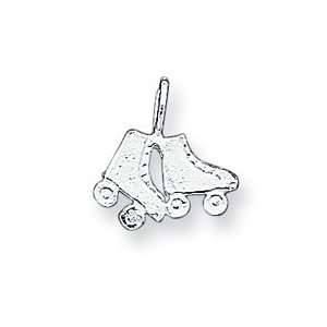  Sterling Silver Roller Skates Charm Jewelry