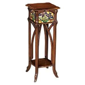   Stand/Accent Table with Illuminated Stained Glass