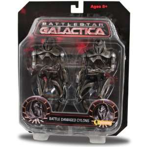   Galactica Battle Damaged Cylon 2 Pack Figures Case Of 6: Toys & Games
