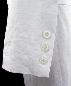 Rina Rossi White Linen Skirt Suit Size   10 Reg.$435  