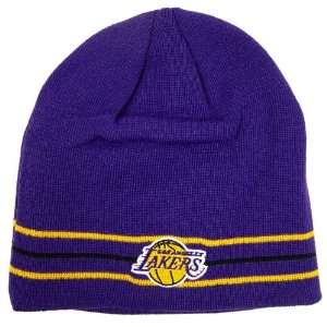  LOS ANGELES LAKERS EMBROIDERED TEAM LOGO BEANIE CAP HAT 