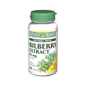  Natures Bounty Bilberry Extract Capsules 80 Mg 60 Health 