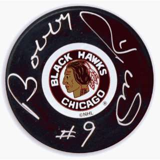 Bobby Hull Autographed Puck:  Sports & Outdoors