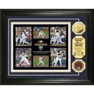   Brewers 2011 NL Central Division Champs Infield Dirt Coin Photomint