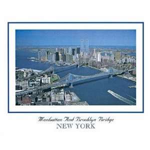  Bruce Teleky BTWTC810C Manhattan and Brooklyn Bridge 