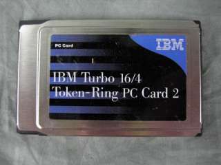 IBM Turbo 16/4 Token Ring PC Card 2 34L1499 Fast Ship  