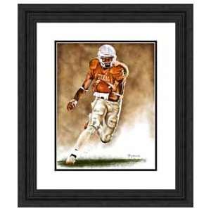 Framed Large Vince Young Texas Longhorns Giclee  Sports 