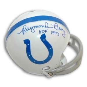 Raymond Berry Autographed/Hand Signed Baltimore Colts Mini Helmet with 