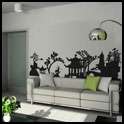 CHOOSE A COLOR Wall Vinyl Decal Sticker Decor Night Cats FREE USA 