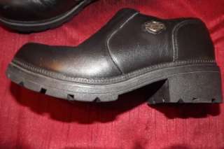 Harley Davidson Shoe Boot 6.5 Black Leather Motorcycle  