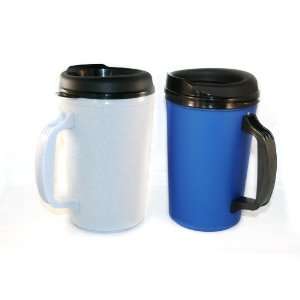  ThermoServ 2 Foam Insulated Coffee Mugs 34 oz (1) Blue