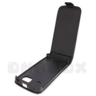 Leather Case Pouch Cover Skin + Film For HTC 7 Mozart p_Black  