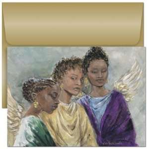 Three Heavenly Angels Boxed Christmas Cards & Envelopes 