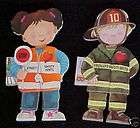 Set of 2 Safety Hints Shaped Board Books Fireman Street