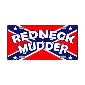  Redneck Mudder on Confederate Flag License Plates Plate 