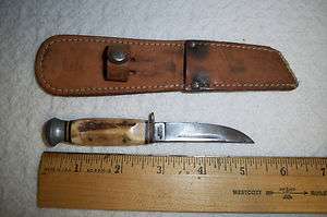 Henley & Co. Germany Othello Solingen Knife & Sheath Stag Handle 