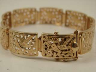 MINGS 14KT SOLID GOLD BRACELET. SLIGHTLY USED AND IS IN BEAUTIFUL 