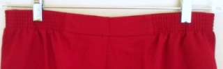 True red pair of pants ~ Elastic around the backside of the waistband 