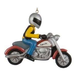  Personalized Motorcyclist Christmas Ornament: Home 
