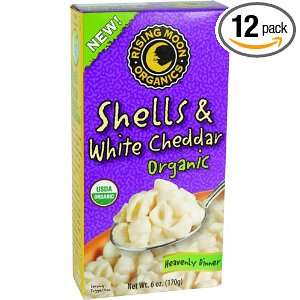 Rising Moon Organic Shells & Cheddar Heavenly Dinner, 6 Ounce Boxes 