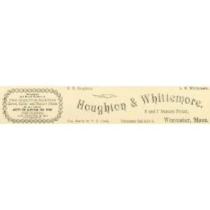  1898 Ad Houghton & Whittemore Grain Feeds Hay Straw Horse 