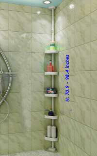 Capable Houshold Bathroom 4 Tier Storage Shelf Rack Unit Organizer 
