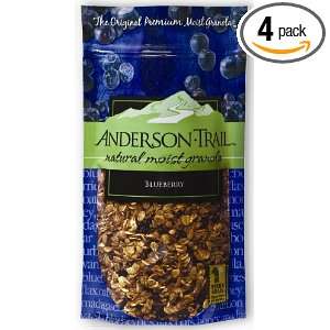 Anderson Trail Bluberry, Natural Moist Granola, 11 Ounce Pouches (Pack 
