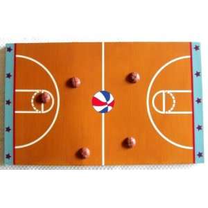 Basketball Hoops magnetic board 4 magnets messages 