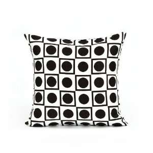  20 X 20 Modern Black & White Throw Pillow Cover