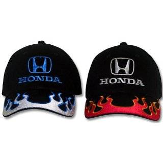 Honda Cap   Flames Fine Embroidered Adjustable Hat