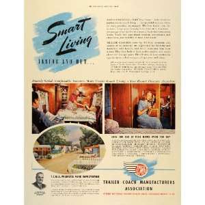  1947 Ad Trailer Coach Association J Lee Brown Mobile 
