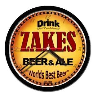  ZAKES beer and ale cerveza wall clock 