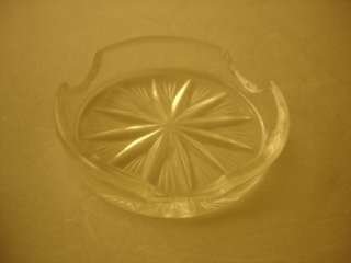 Sterling glass insert ashtray   very ornate  