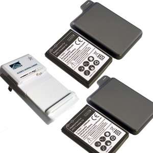 NEW 2x 3500mAh extended battery HTC G2 + Back Cover + Dock Charger 