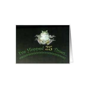  25th Birthday Missouri Tree Frog Hopped Card: Toys & Games