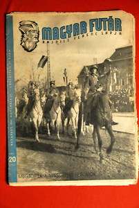 MAGYAR FUTAR VINTAGE HUNGARIAN WWII MAGAZINE #27 1941  