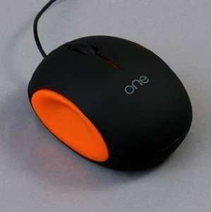  Mini Cute USB Optical Mouse for Laptop Pc Orange Black 