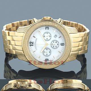 Iced Out Watches Mens Diamond Watch 0.50ct  