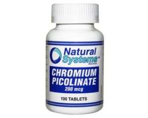 CHROMIUM PICOLINATE 200 MCG 100 TABS FAT BURNER INSULIN  