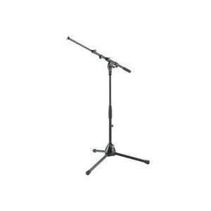  K&M Microphone Stand with Telescoping Boom Arm Black 